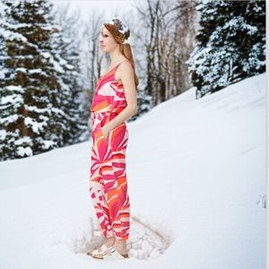 Bogner Pink Printed Jumpsuit